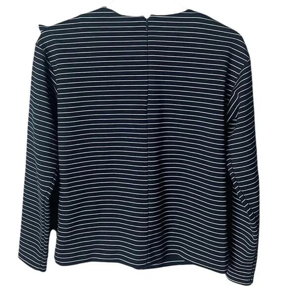 Banana Republic Navy and White Striped Blouse - Picture 6 of 6